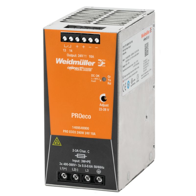 480vac 3 ph to 24v 10amp Power Supply